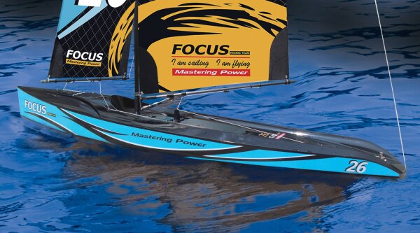 Focus 1-Metre Racing Yacht 995mm 2.4GHz RTR V3 schwarz