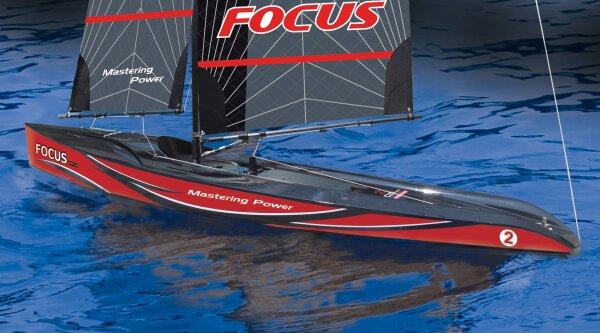 Focus 1-Metre Racing Yacht 995mm 2.4GHz RTR V3 rot