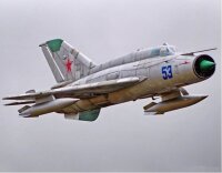Freewing MiG-21 EPO 800mm High Performance silber PNP